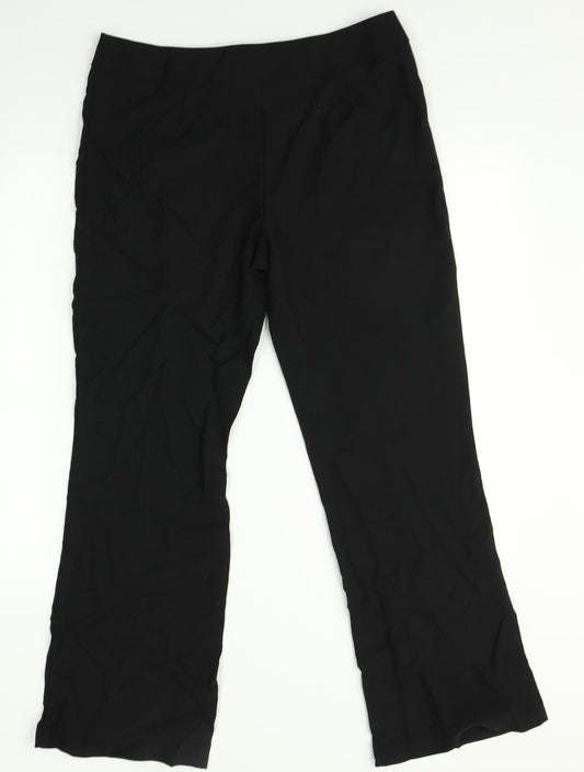 George Womens Black   Trousers  Size 12 L28 in