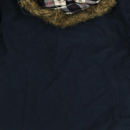 Womens UK Size 12 Internationale Blue Parka Coat