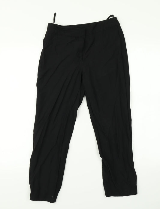 F&F Womens Black   Trousers  Size 6 L25 in