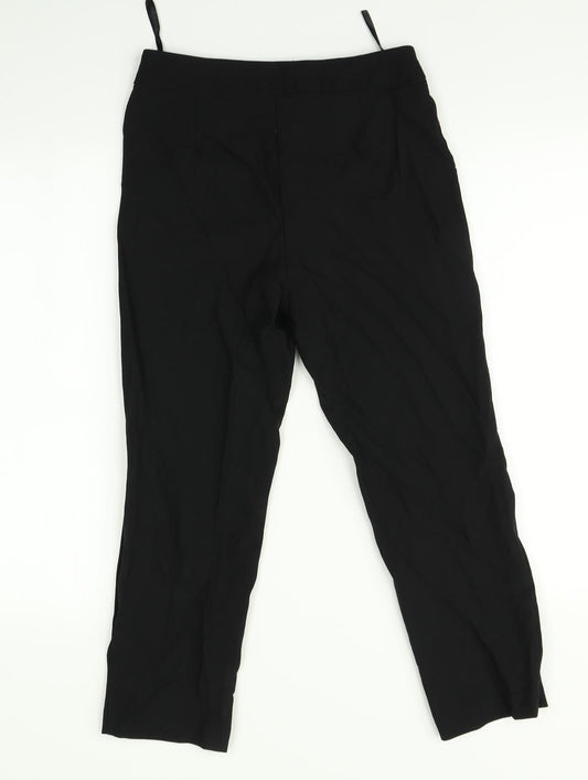F&F Womens Black   Trousers  Size 6 L25 in