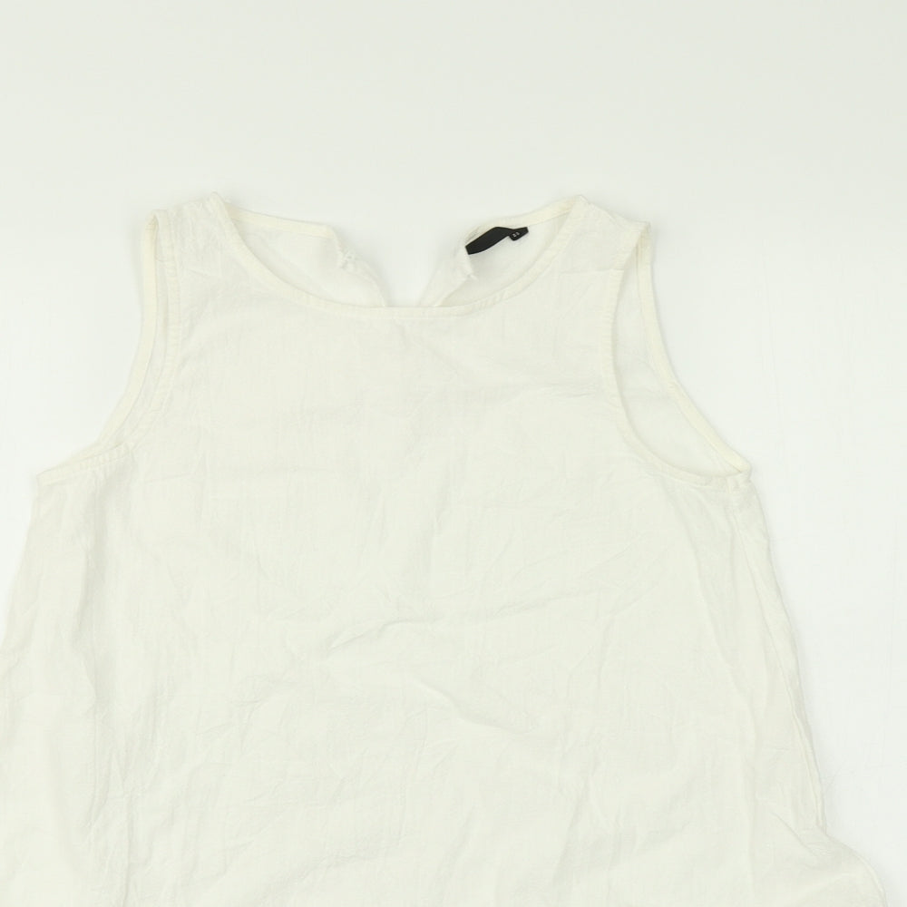 SheIn Womens White   Skater Dress  Size XS