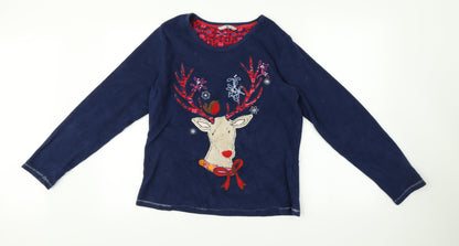 TU Womens Multicoloured   Top Pyjama Top Size 10  - Christmas