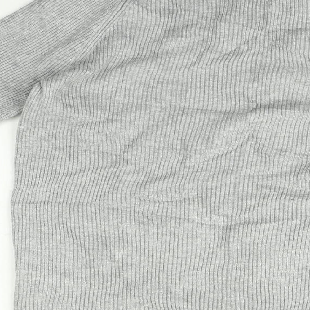 Womens UK Size 12 Marks and Spencer Grey Basic T-Shirt