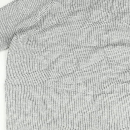 Womens UK Size 12 Marks and Spencer Grey Basic T-Shirt