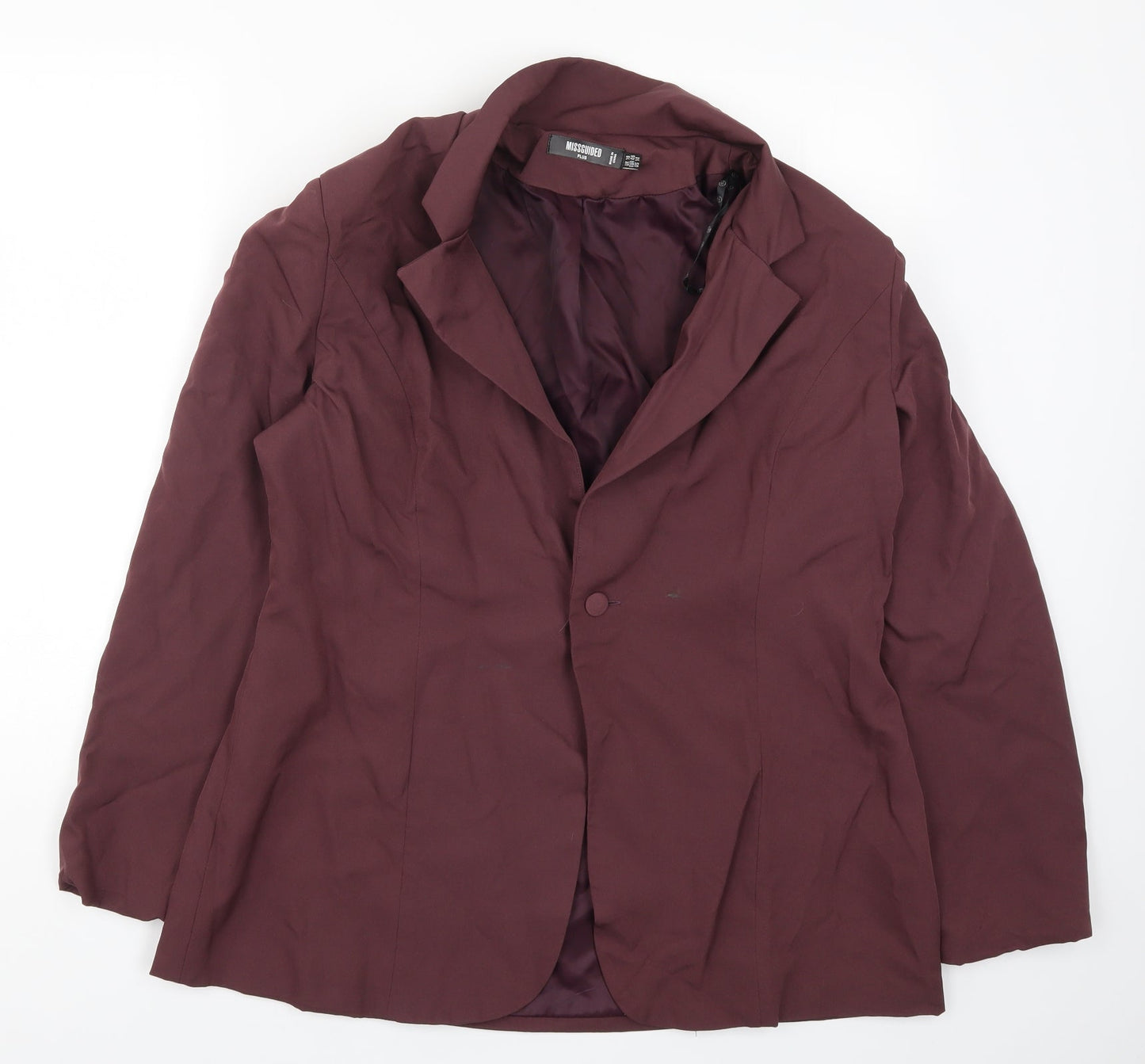Missguided Womens Purple   Jacket Suit Jacket Size 18