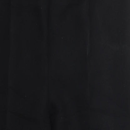 Womens UK Size 16 Preworn Regular Fit  Black Trousers