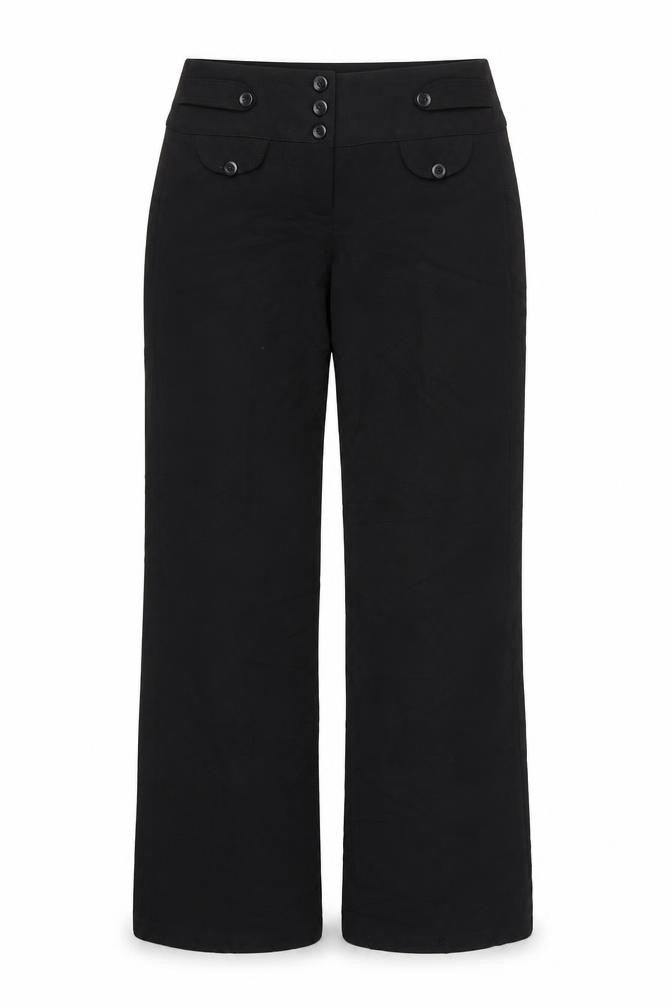 Womens UK Size 8 Reverse Regular Fit  Black Trousers