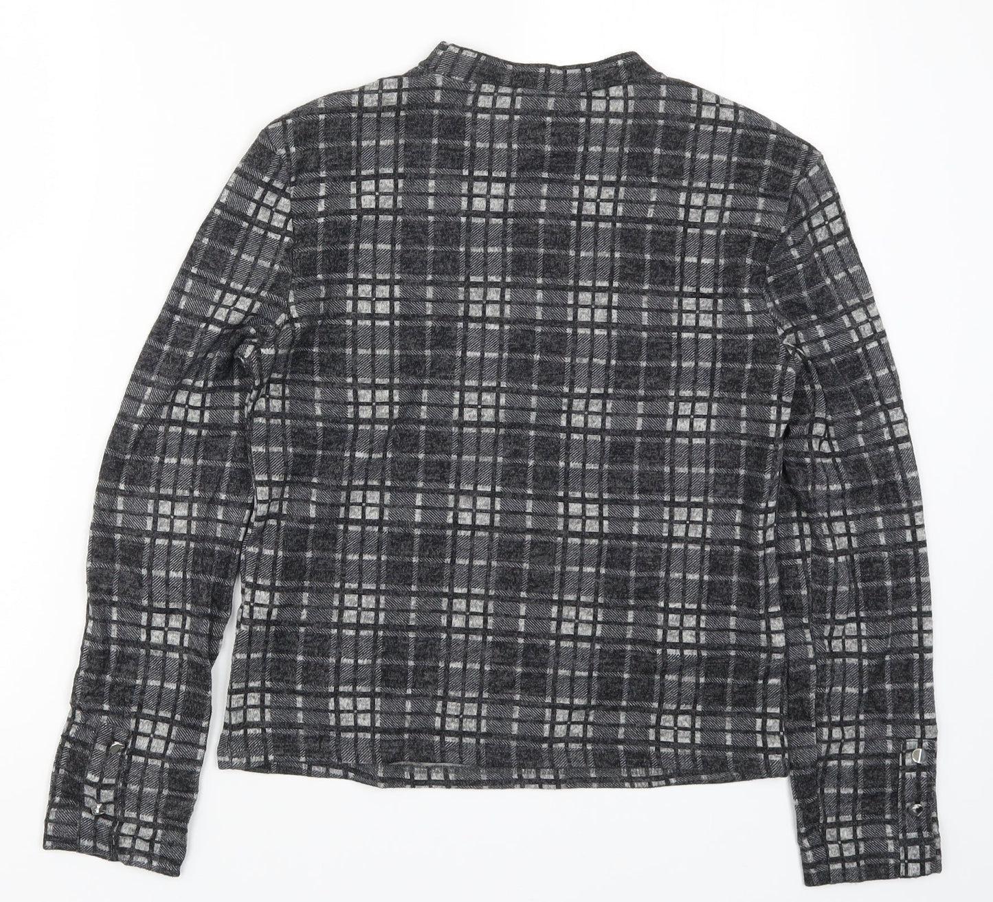 Primark Womens Grey Check  Basic T-Shirt Size 10