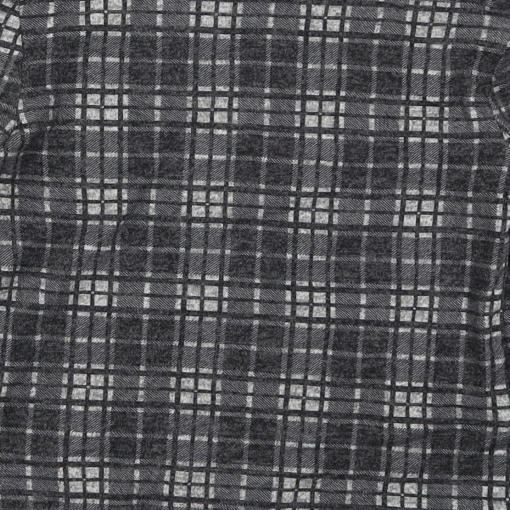 Primark Womens Grey Check  Basic T-Shirt Size 10