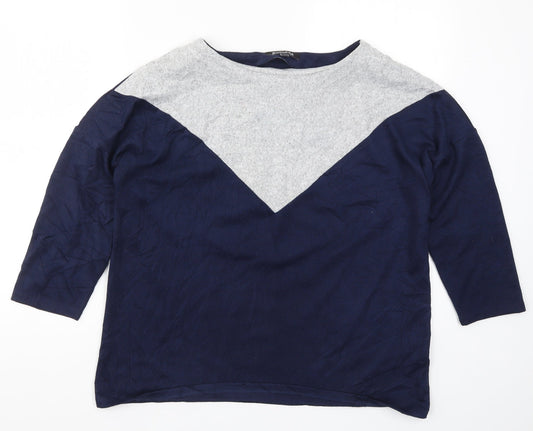 Womens UK Size 14 Bonmarché Blue Pullover Jumper