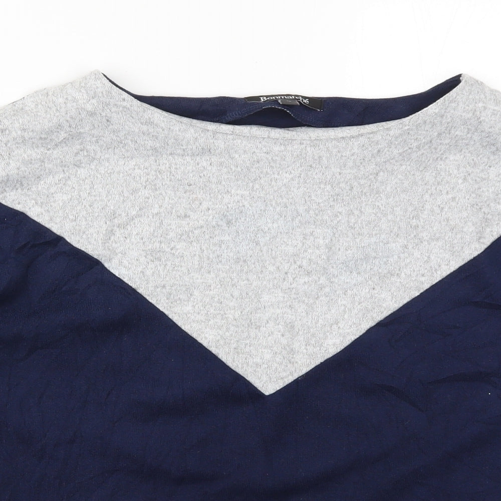 Womens UK Size 14 Bonmarché Blue Pullover Jumper