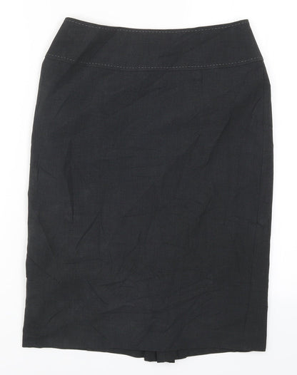Marks and Spencer Womens Grey   Straight & Pencil Skirt Size 8