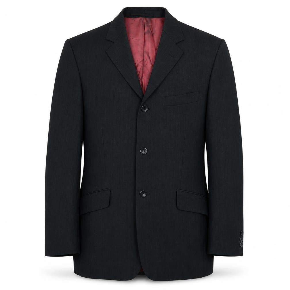 Mens UK Size 38 REMUS Regular Black Suit Jacket