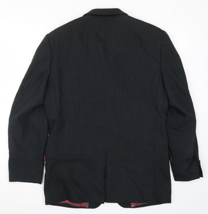 Mens UK Size 38 REMUS Regular Black Suit Jacket
