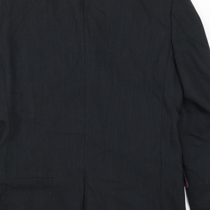 Mens UK Size 38 REMUS Regular Black Suit Jacket