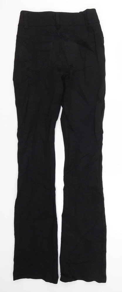 Womens UK Size 28 in Preworn Regular Fit  Black Trousers