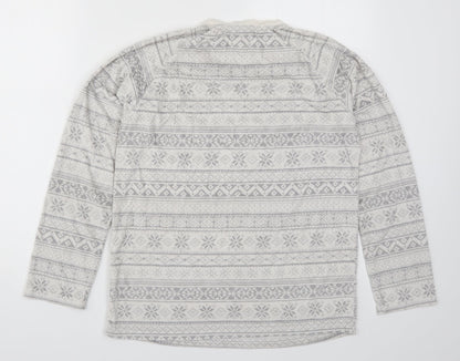Primark Womens Grey Geometric  Top Pyjama Top Size 6