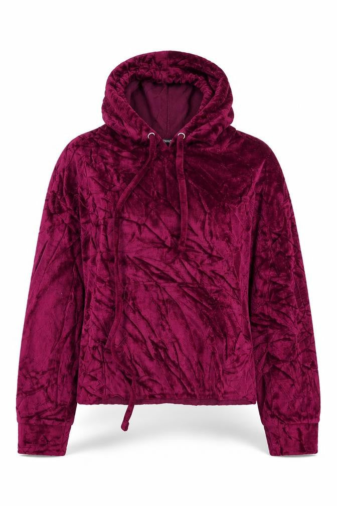 Womens UK Size M Bershka Pink Pullover Hoodie