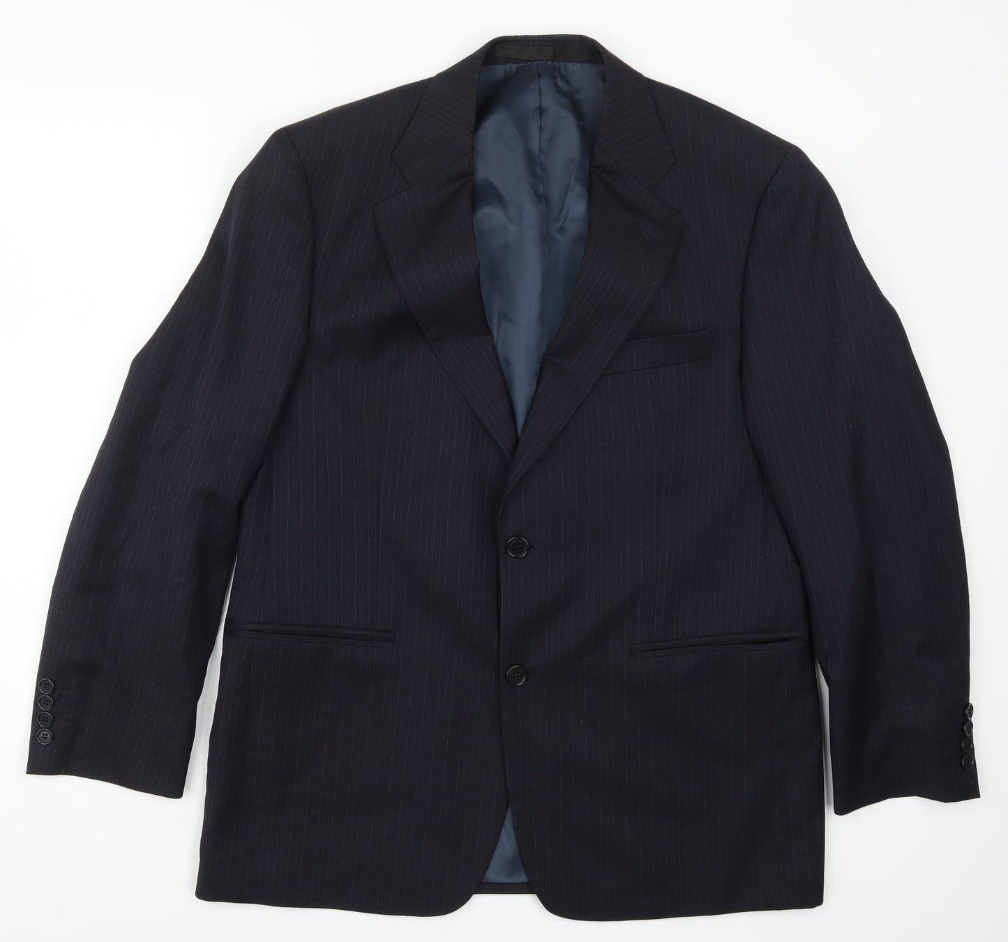 Mens UK Size 40 Marks and Spencer Regular Blue Suit Jacket