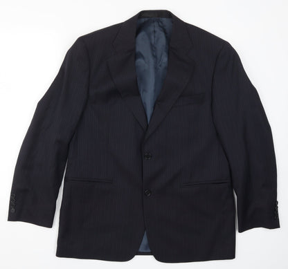 Mens UK Size 40 Marks and Spencer Regular Blue Suit Jacket