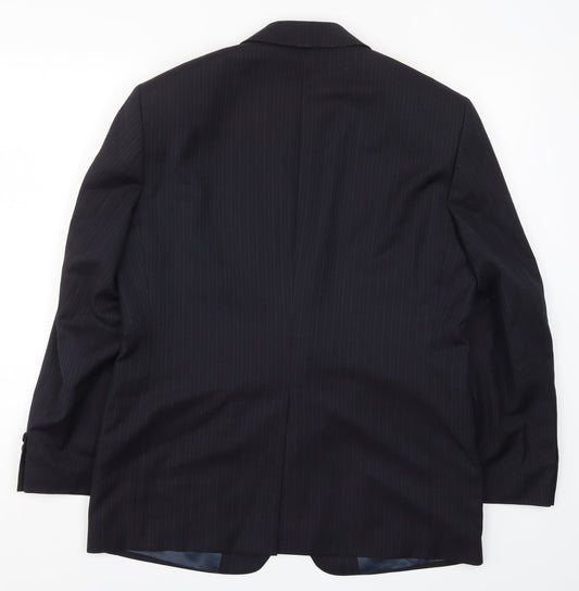 Mens UK Size 40 Marks and Spencer Regular Blue Suit Jacket