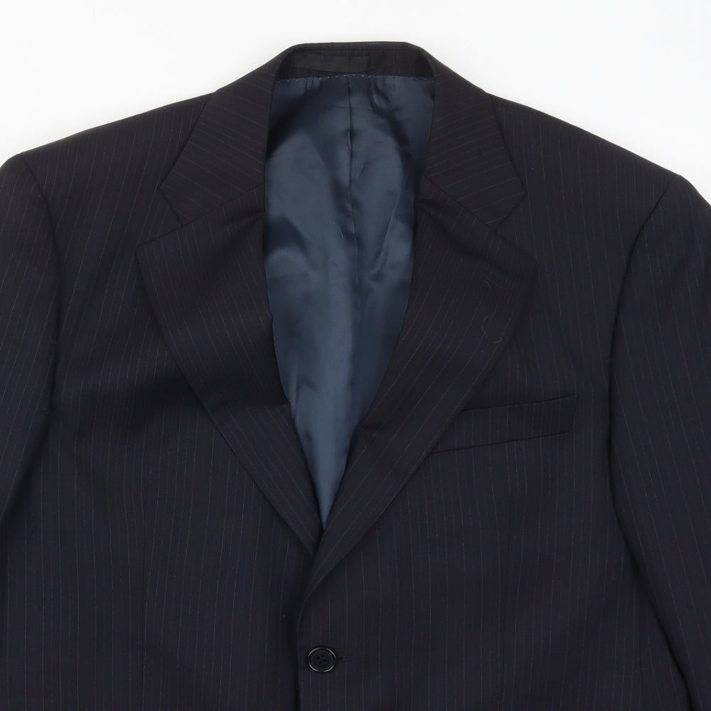 Mens UK Size 40 Marks and Spencer Regular Blue Suit Jacket