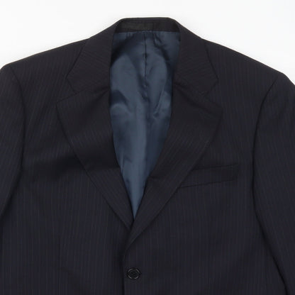 Mens UK Size 40 Marks and Spencer Regular Blue Suit Jacket
