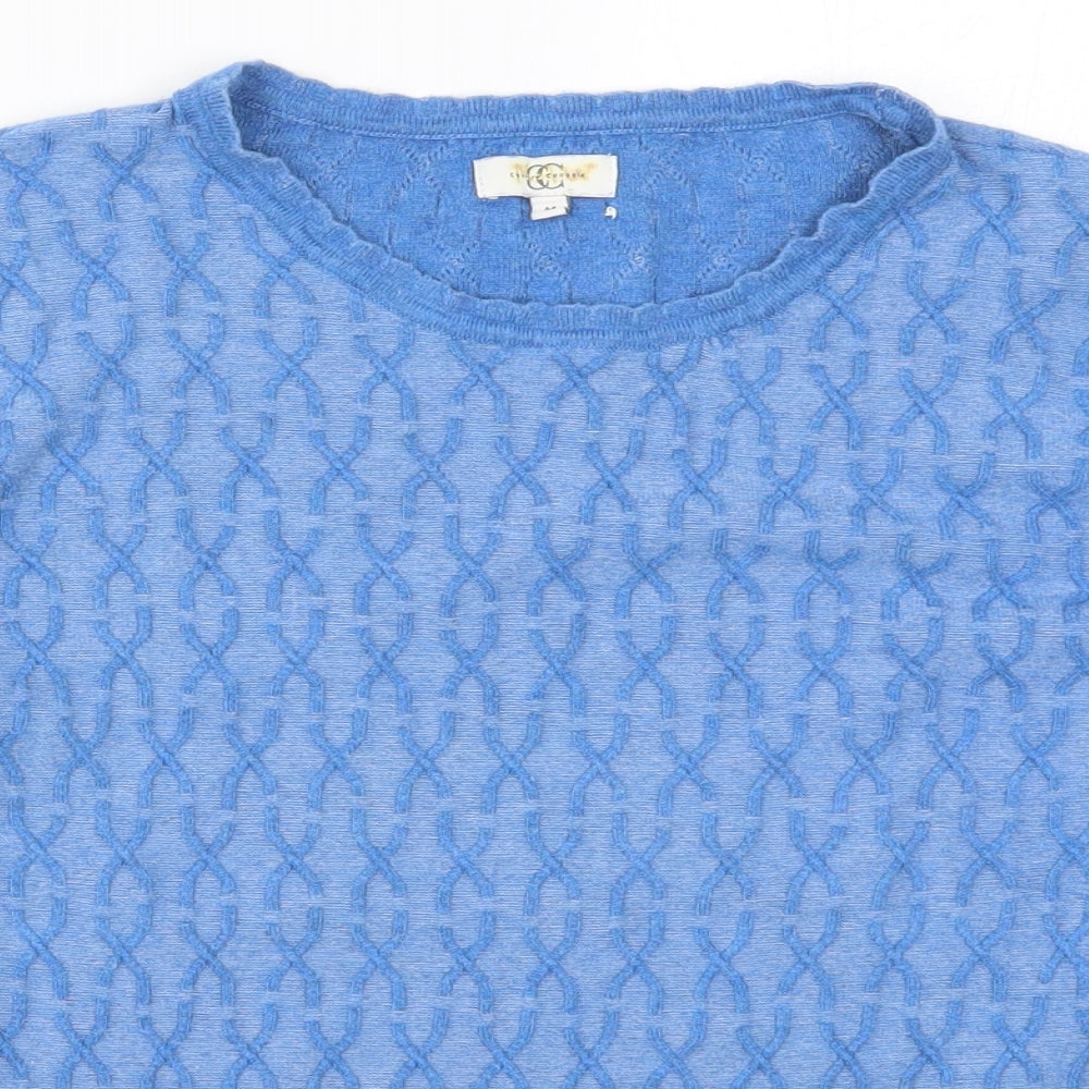 Country Casuals Womens Blue  Knit Pullover Jumper Size M