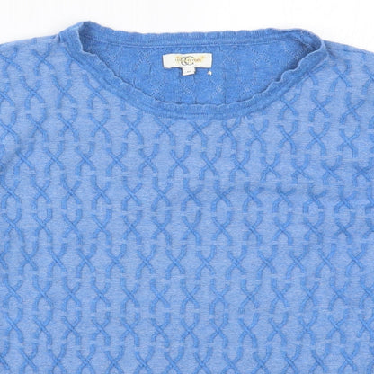 Country Casuals Womens Blue  Knit Pullover Jumper Size M