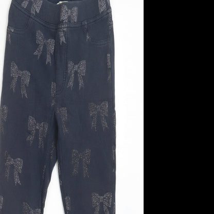 H&M Girls Blue   Capri Trousers Size 10 Years