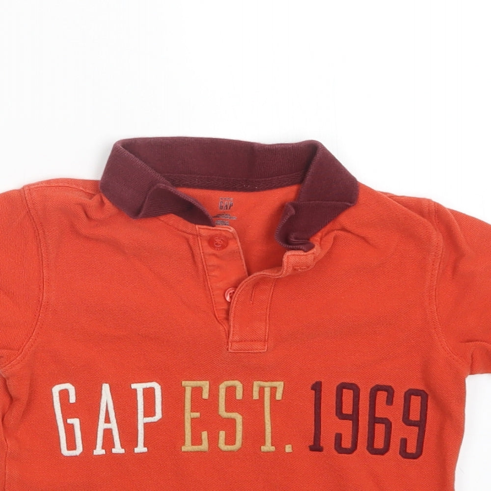 Gap Boys Orange   Basic Polo Size 4 Years