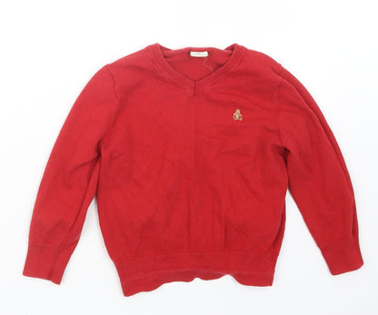 Gap Boys Red  Knit Pullover Jumper Size 4 Years