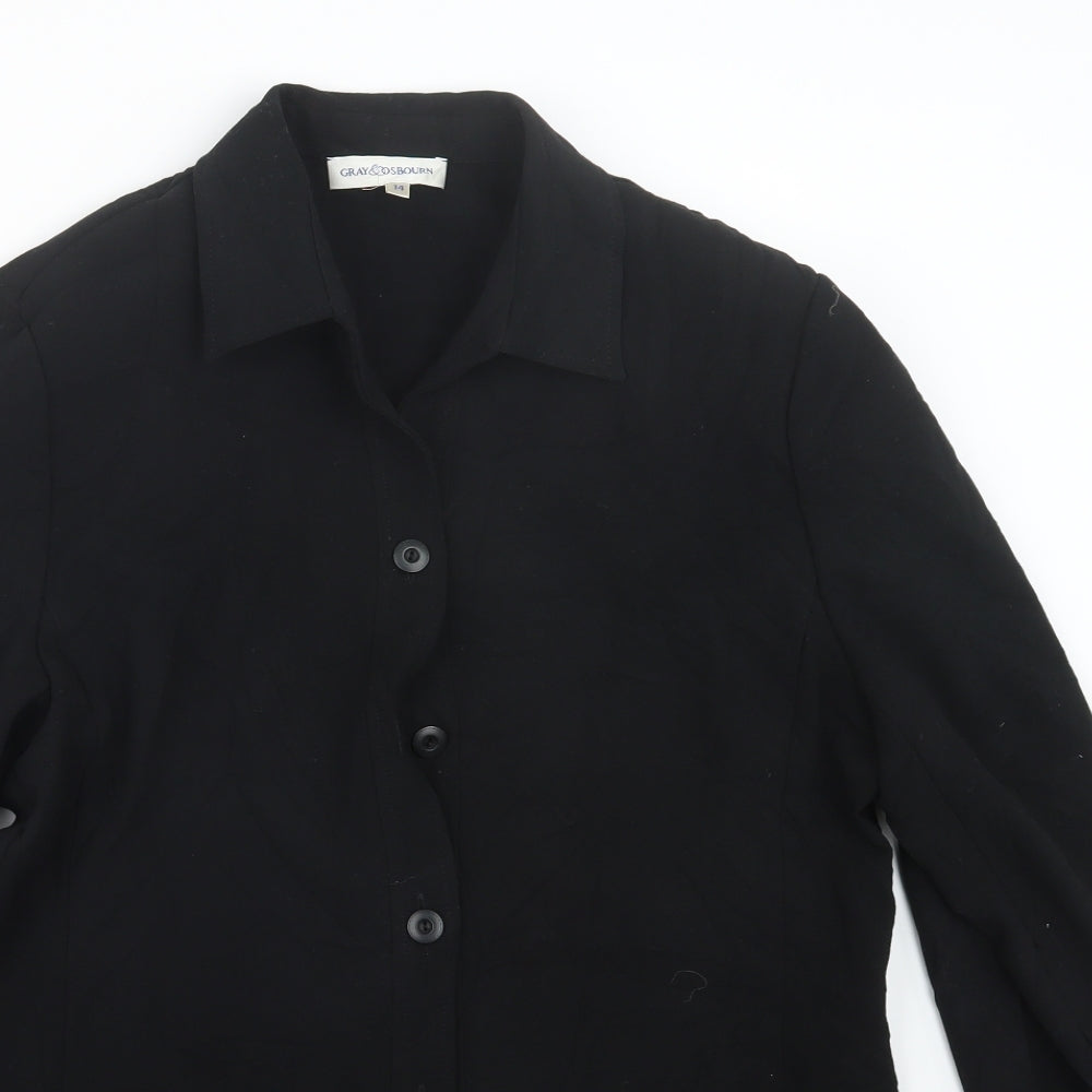 Womens UK Size 14 Gray & Osbourn Black Jacket