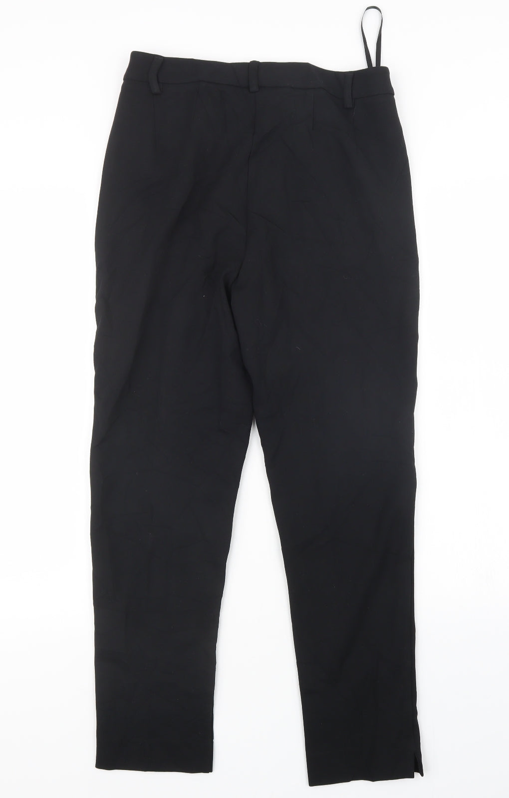 Womens UK Size 10 Preworn Slim Fit  Black Trousers