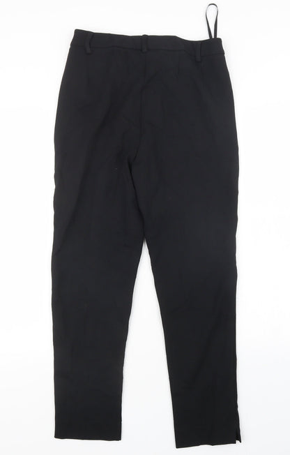 Womens UK Size 10 Preworn Slim Fit  Black Trousers