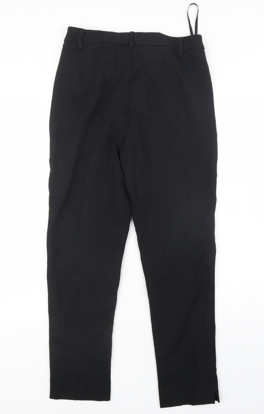 Womens UK Size 10 Preworn Slim Fit  Black Trousers