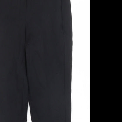 Womens UK Size 10 Preworn Slim Fit  Black Trousers