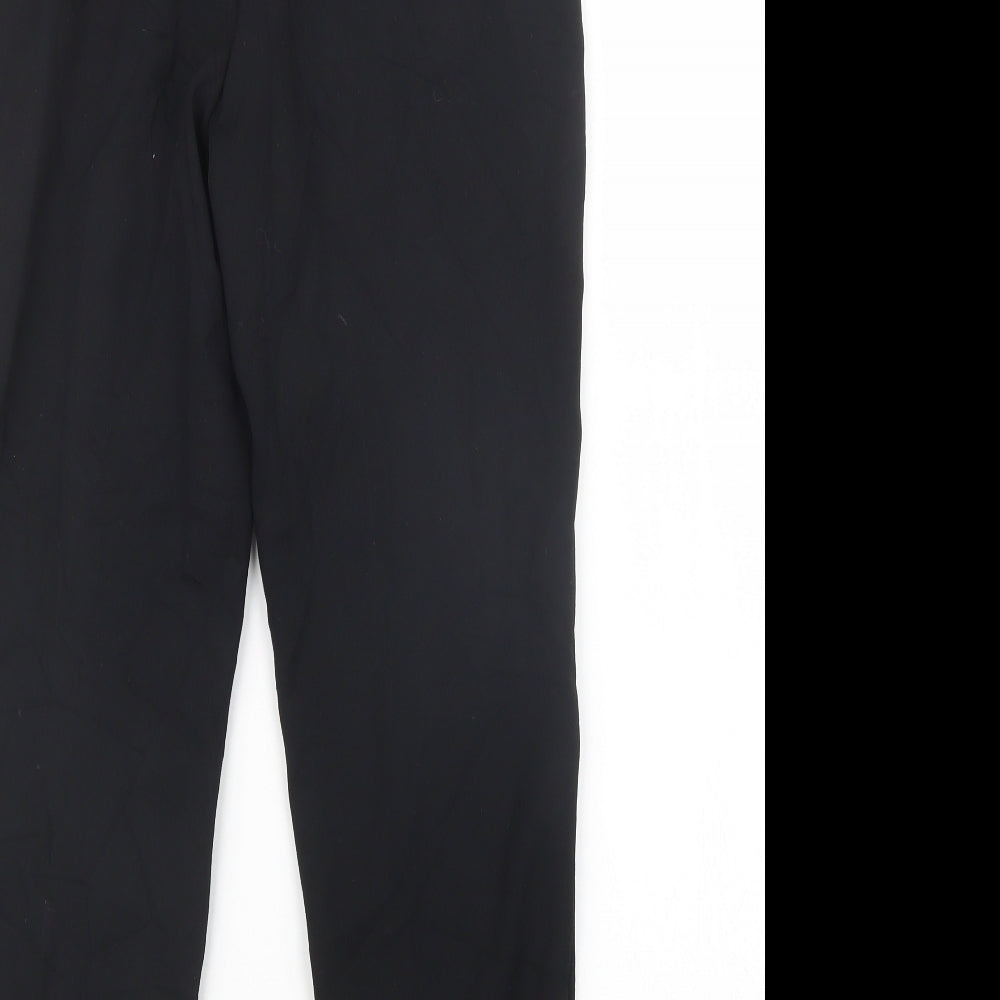 Womens UK Size 10 Preworn Slim Fit  Black Trousers