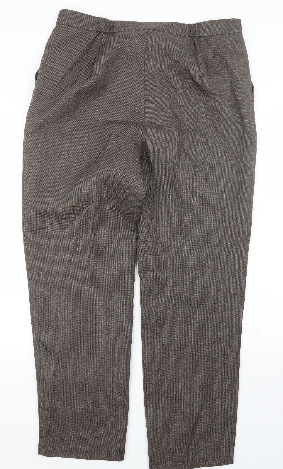 Womens UK Size 14 Marks and Spencer Regular Fit  Brown Trousers