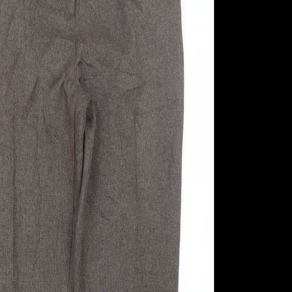 Womens UK Size 14 Marks and Spencer Regular Fit  Brown Trousers