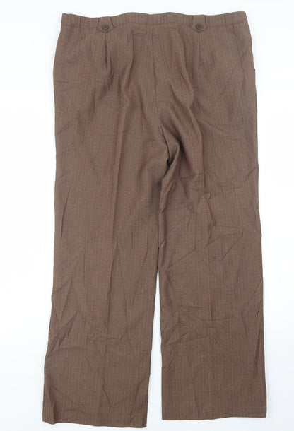 Womens UK Size 16 Klass Regular Fit  Brown Trousers