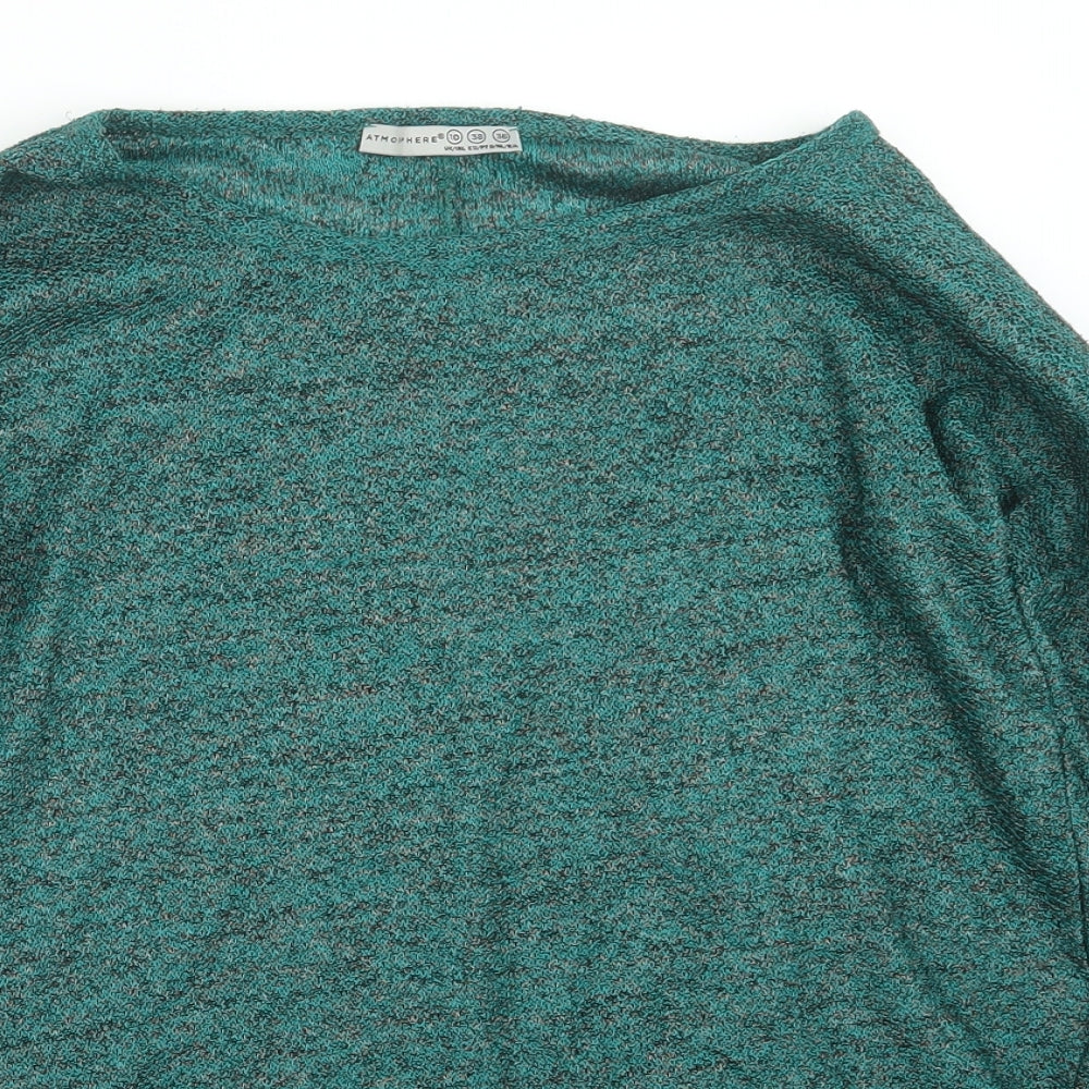 Womens UK Size 10 Atmosphere Green Pullover Jumper