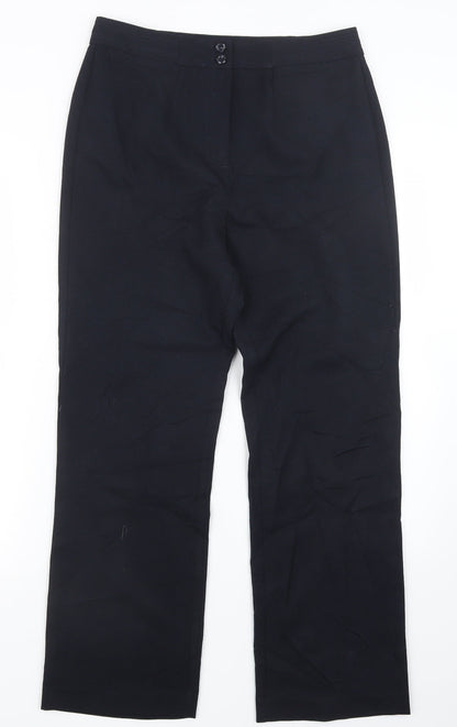 Womens UK Size 10 Isle Regular Fit  Blue Trousers