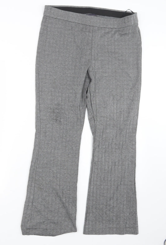 Womens UK Size 14 Marks and Spencer Regular Fit  Grey Trousers