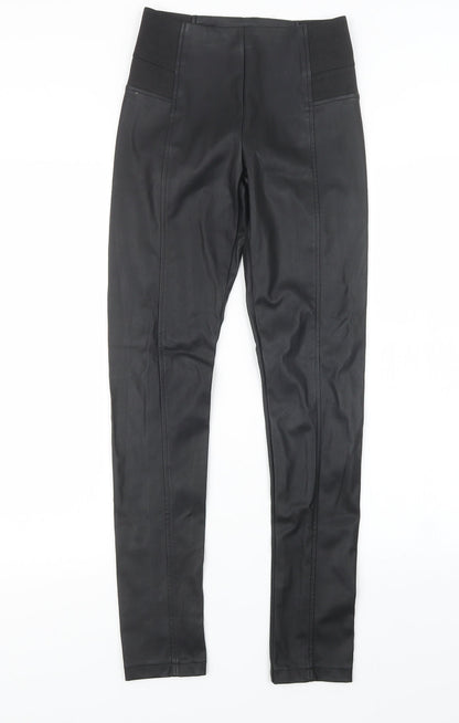 Womens UK Size XS Glamorous Regular Fit  Black Trousers