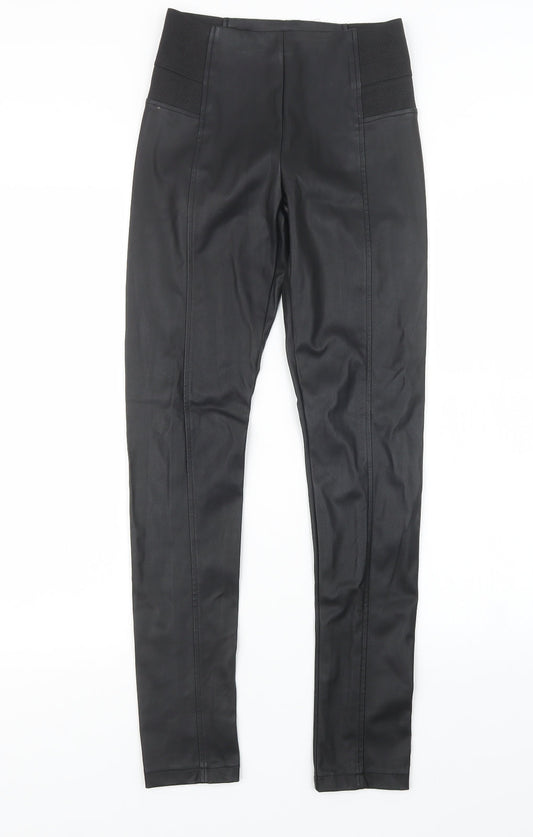 Womens UK Size XS Glamorous Regular Fit  Black Trousers