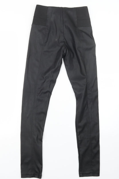 Womens UK Size XS Glamorous Regular Fit  Black Trousers