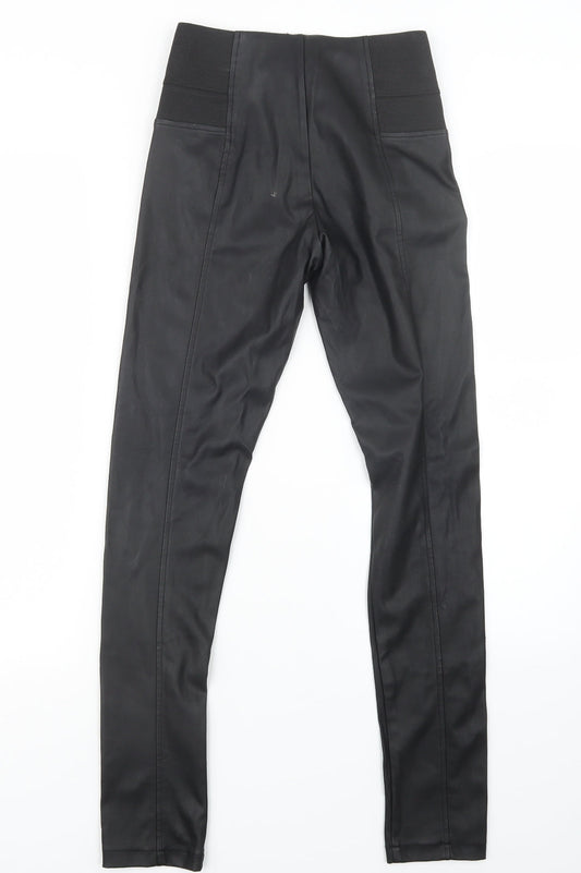 Womens UK Size XS Glamorous Regular Fit  Black Trousers