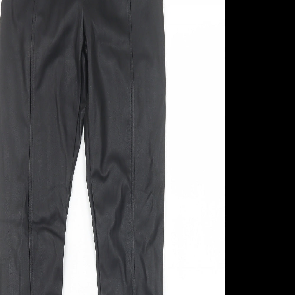 Womens UK Size XS Glamorous Regular Fit  Black Trousers
