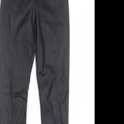 Womens UK Size XS Glamorous Regular Fit  Black Trousers